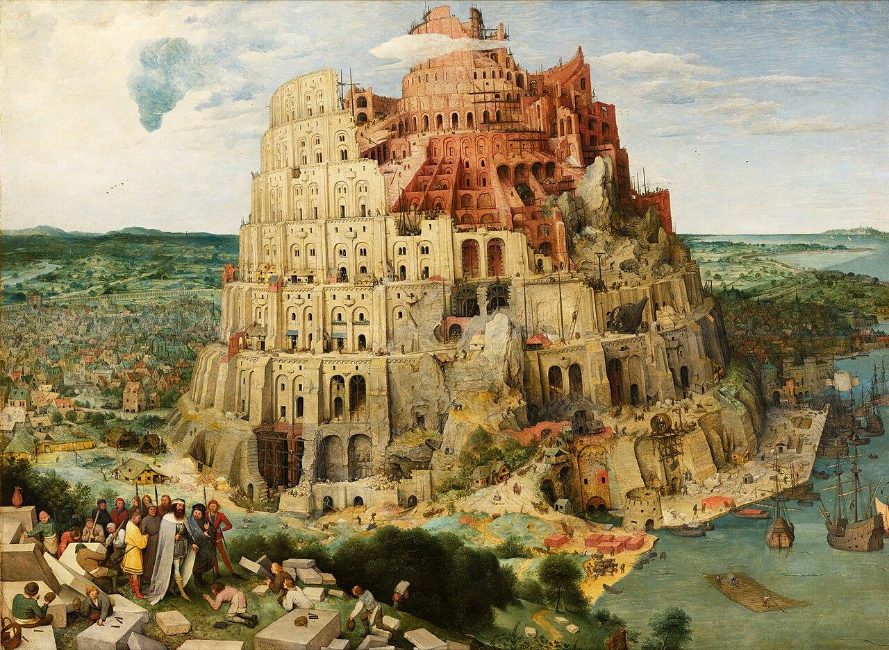 Schilderij toren van babel